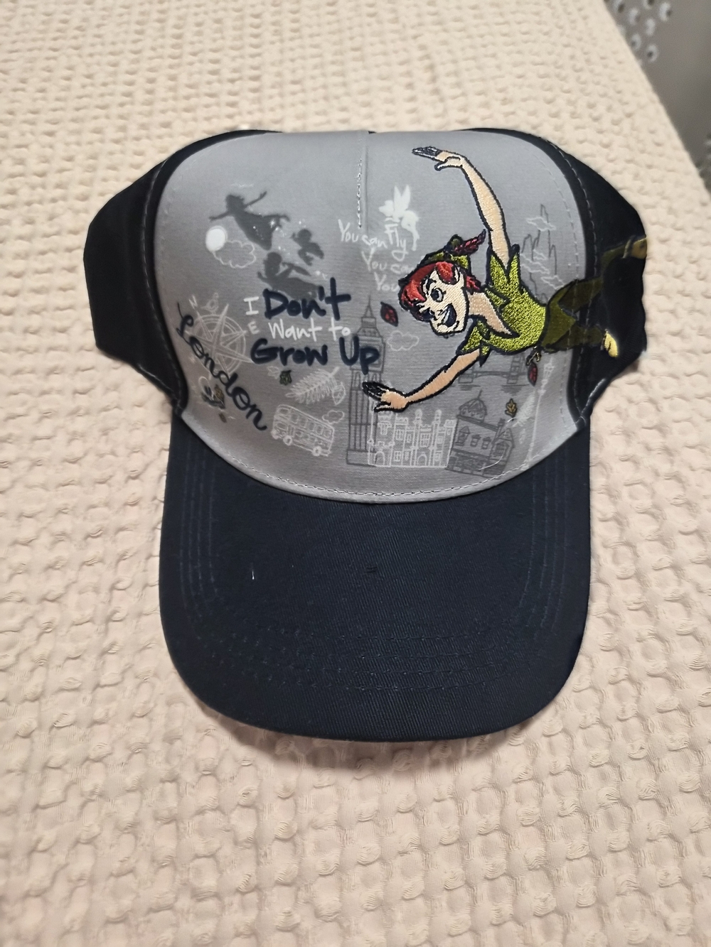 Navy & Gray Peter Pan Cap - Disney